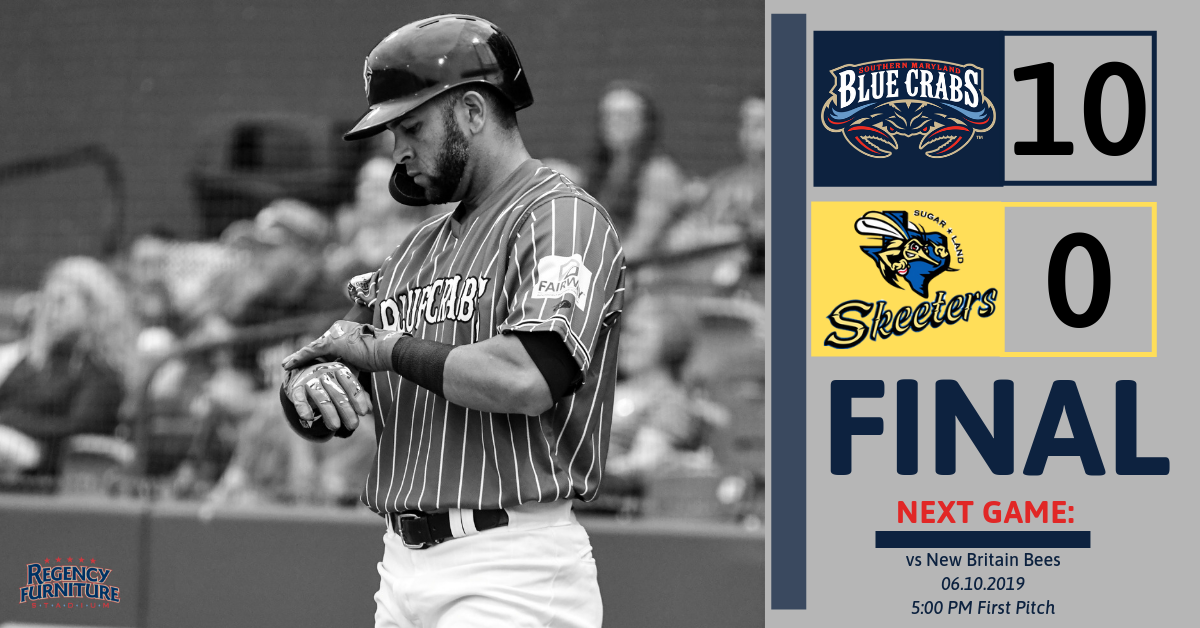 Blue Crabs Blowout the Skeeters in 10-0 Win 